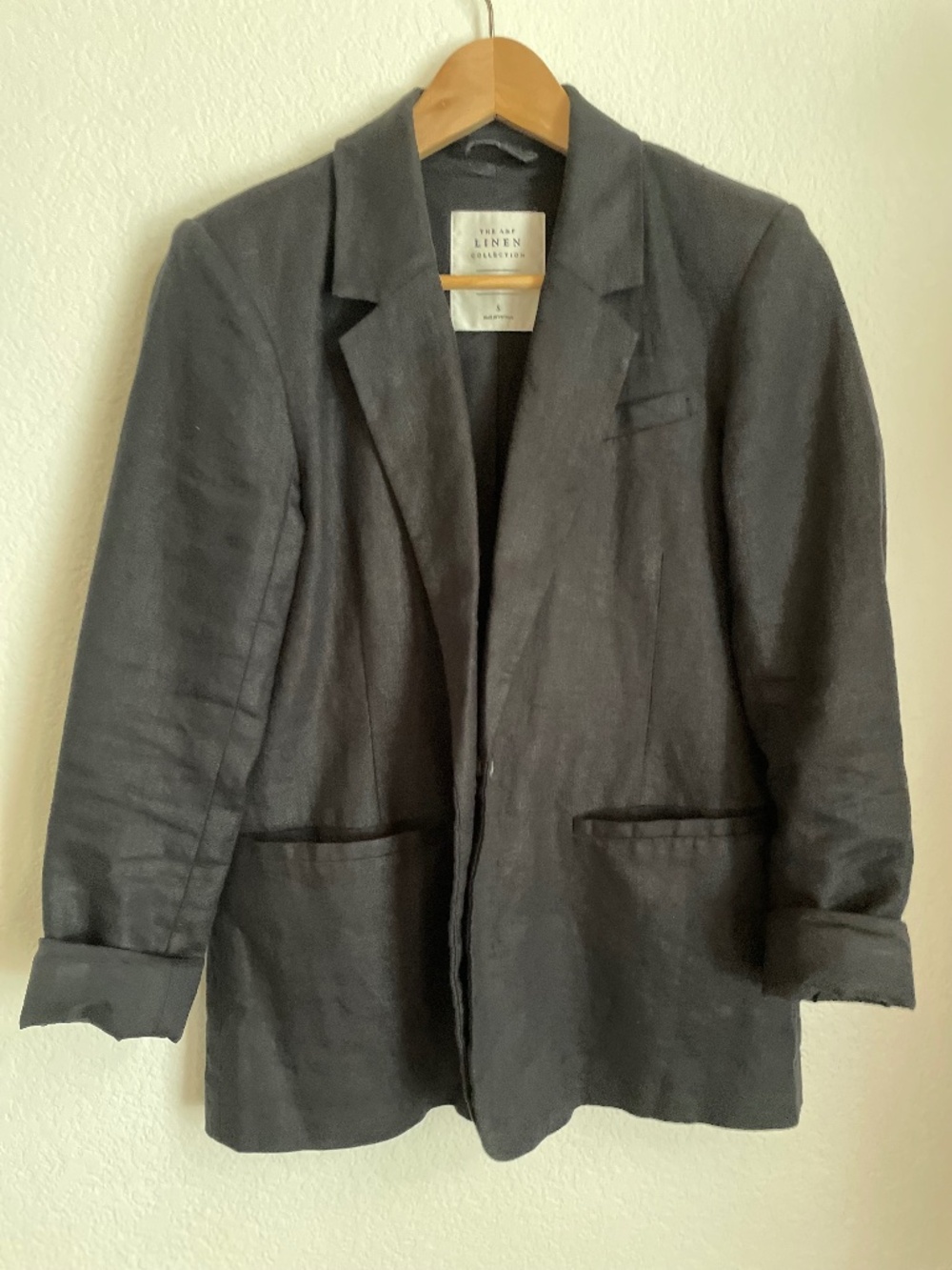Abercrombie &Fitch Linen blazer black S